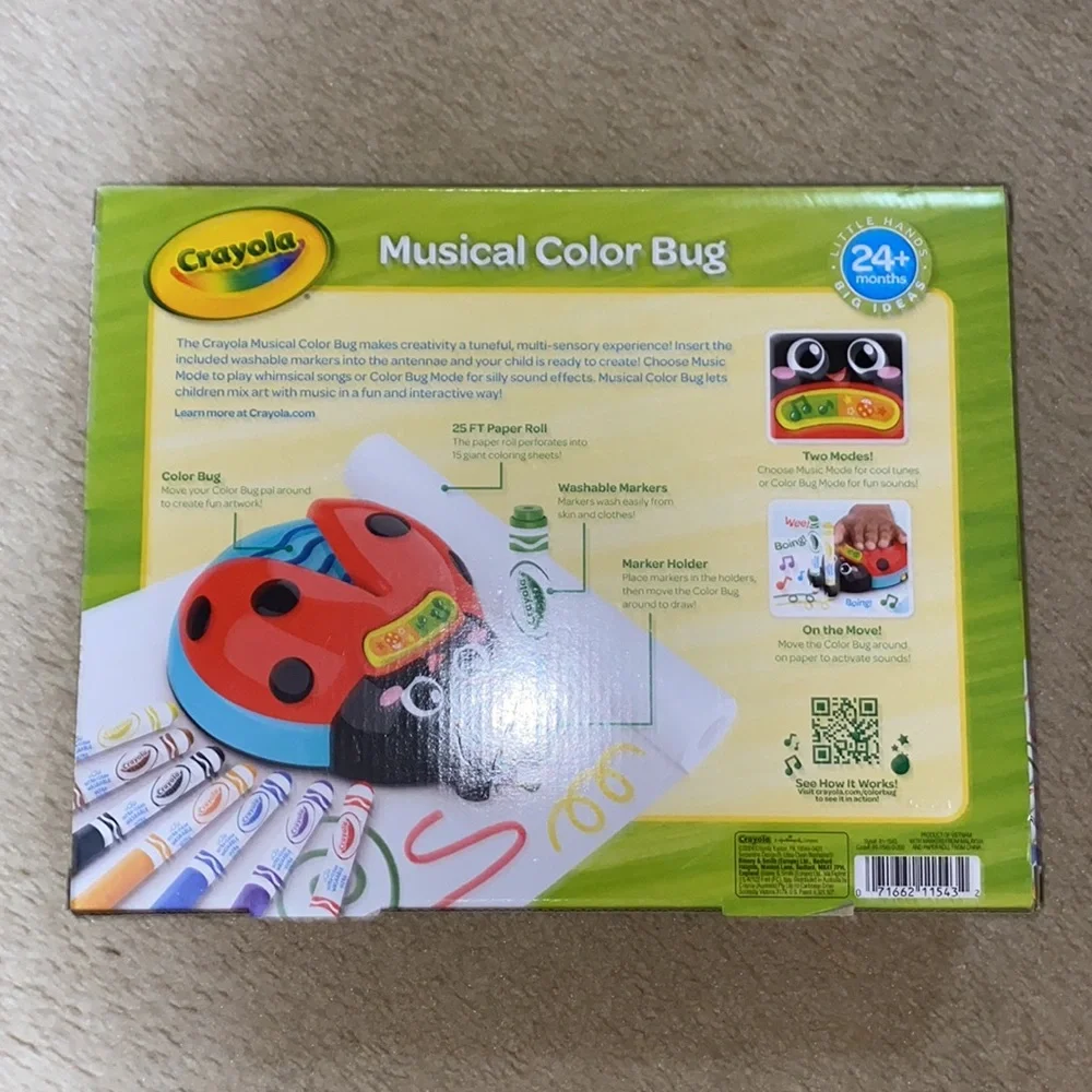 NEW Crayola Musical Color Bug Learning Toy